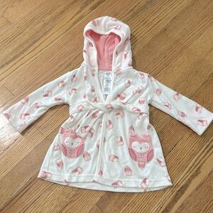 Owl baby bath robe